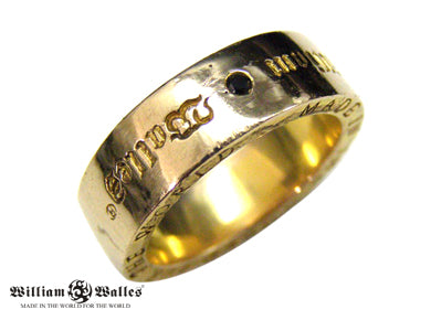 William Logo Gold Ring
