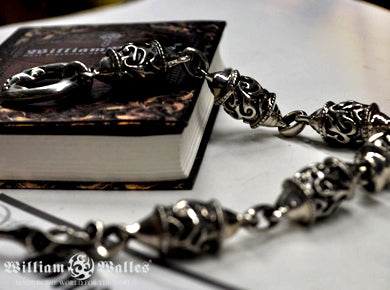 Gothic Barrel Link Bracelet シルバー ブレスレット