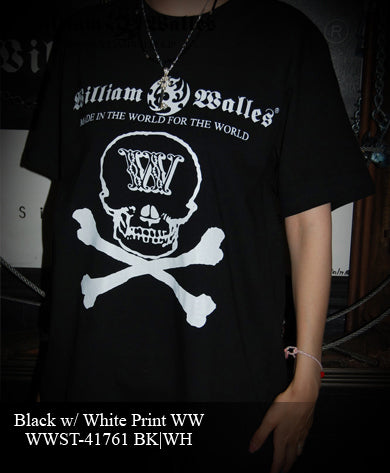 Black with White Print WW Large