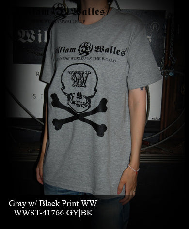 Gray with Black Print WW Medium