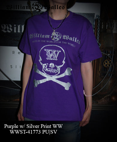 Purple with Silver Print WW Medium
