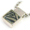 Zebra Resin Pendant シルバー ペンダント