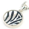 Zebra Resin Pendant シルバー ペンダント