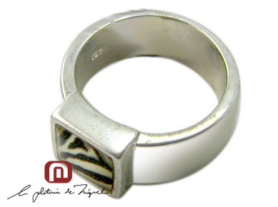 Zebra Resin Ring シルバー 指輪 / リング