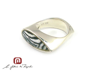 Zebra Resin Ring シルバー 指輪 / リング